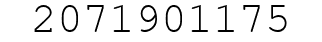 Number 2071901175.