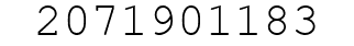 Number 2071901183.