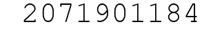 Number 2071901184.