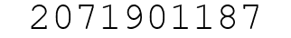 Number 2071901187.