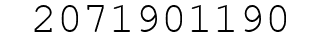 Number 2071901190.