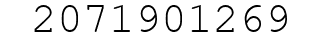 Number 2071901269.