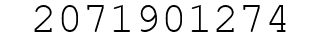 Number 2071901274.
