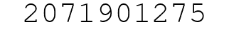Number 2071901275.