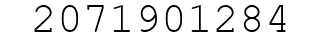Number 2071901284.