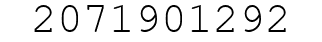 Number 2071901292.