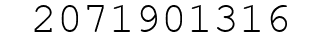 Number 2071901316.