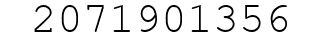 Number 2071901356.