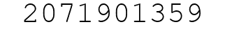 Number 2071901359.
