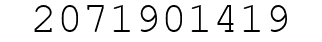 Number 2071901419.