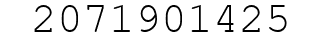 Number 2071901425.