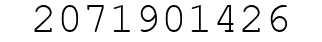 Number 2071901426.