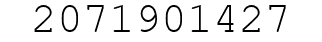 Number 2071901427.