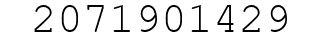 Number 2071901429.
