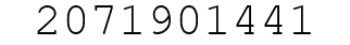 Number 2071901441.