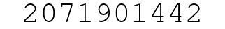 Number 2071901442.