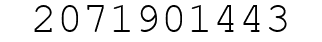 Number 2071901443.