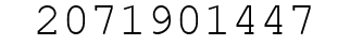 Number 2071901447.