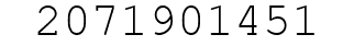 Number 2071901451.
