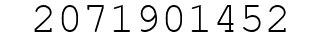 Number 2071901452.