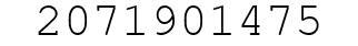 Number 2071901475.