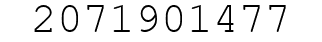 Number 2071901477.