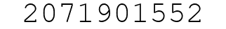 Number 2071901552.