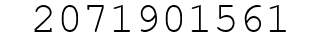 Number 2071901561.