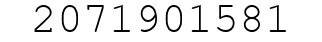 Number 2071901581.