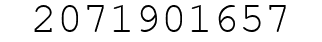 Number 2071901657.