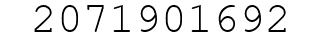 Number 2071901692.