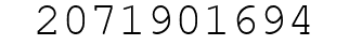 Number 2071901694.