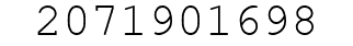 Number 2071901698.