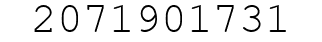 Number 2071901731.