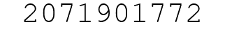 Number 2071901772.