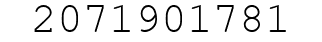 Number 2071901781.