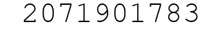 Number 2071901783.