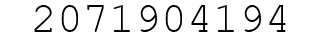 Number 2071904194.