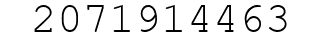 Number 2071914463.