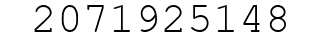 Number 2071925148.