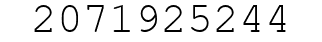 Number 2071925244.