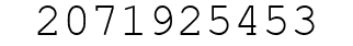 Number 2071925453.
