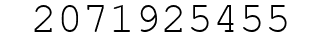 Number 2071925455.