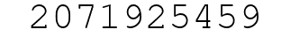 Number 2071925459.