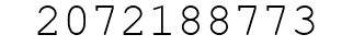 Number 2072188773.