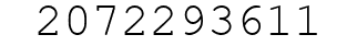 Number 2072293611.