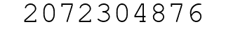 Number 2072304876.