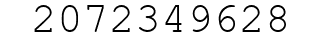 Number 2072349628.