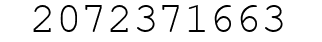 Number 2072371663.