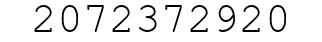 Number 2072372920.